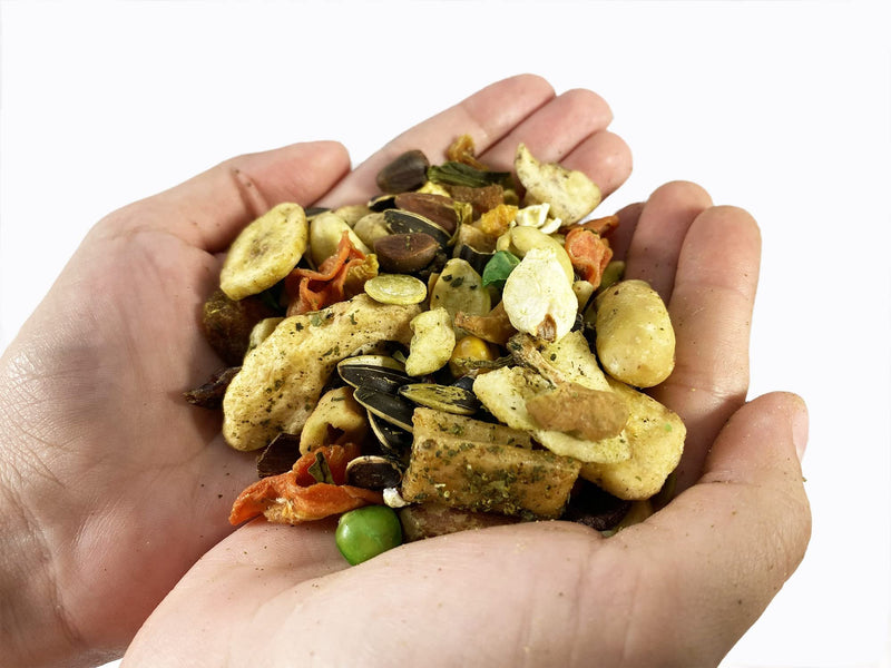 Birds LOVE Natural Garden Blend Bird Food for Small Birds, 4 lb Hand Packed in USA, All Natural Mix with Fruits, Nuts, Vegetables, Seeds & Grains for Lovebirds, Cockatiels, Budgies, Parakeets & Parrotlets