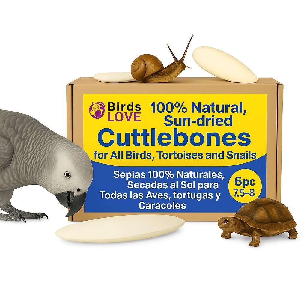 Birds LOVE Natural Cuttlebone – Premium Calcium & Trace Mineral Supple ...