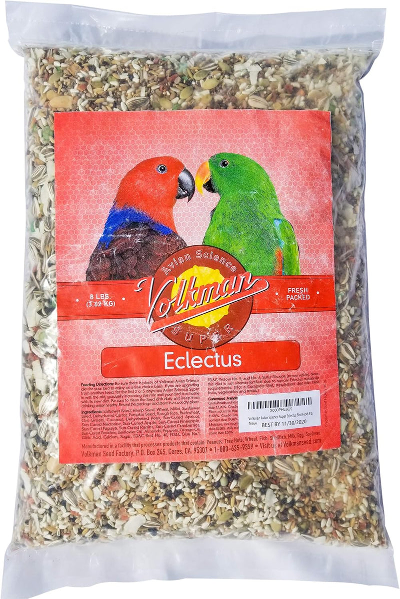 Volkman Avian Science Eclectus Bird Food 8lb