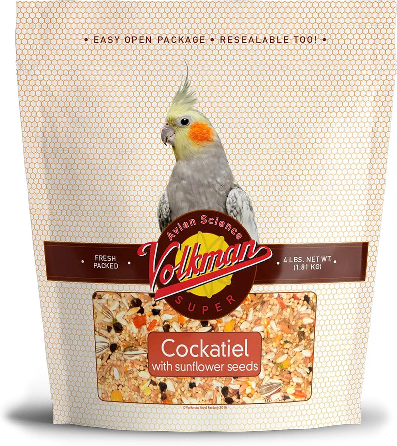 Volkman Avian Science Cockatiel No Sunflower Bird Food 4lb