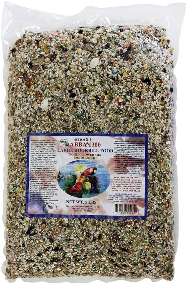 ABBA 1300 Large Hookbill Bird Food 5lbs