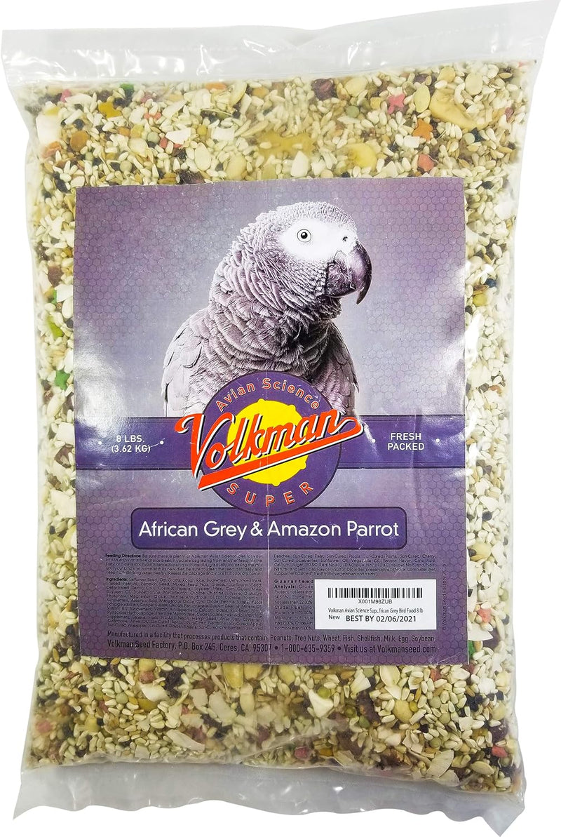 Volkman Avian Science African Grey Bird Food 8lb