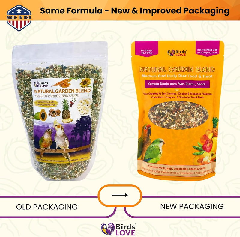 Birds LOVE Natural Garden Blend for Medium Birds 2lbs