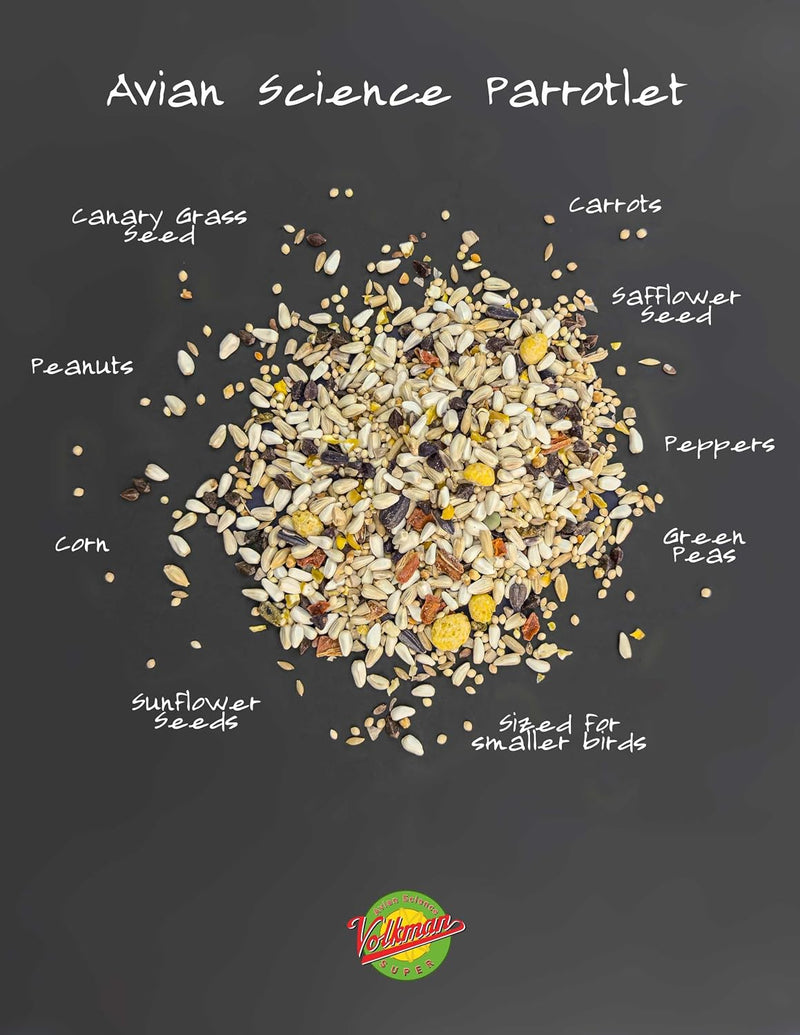 Volkman Avian Science Diet Parrotlet Bird Food 4lbs