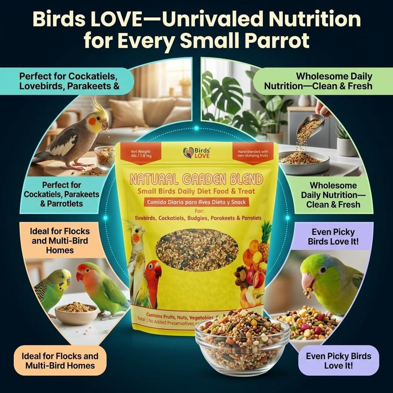 Birds LOVE Natural Garden Blend for Small Birds 4lbs