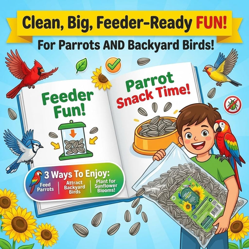 Nemeth Farms Striped Sunflower Seeds for Birds - 5 lb Bag