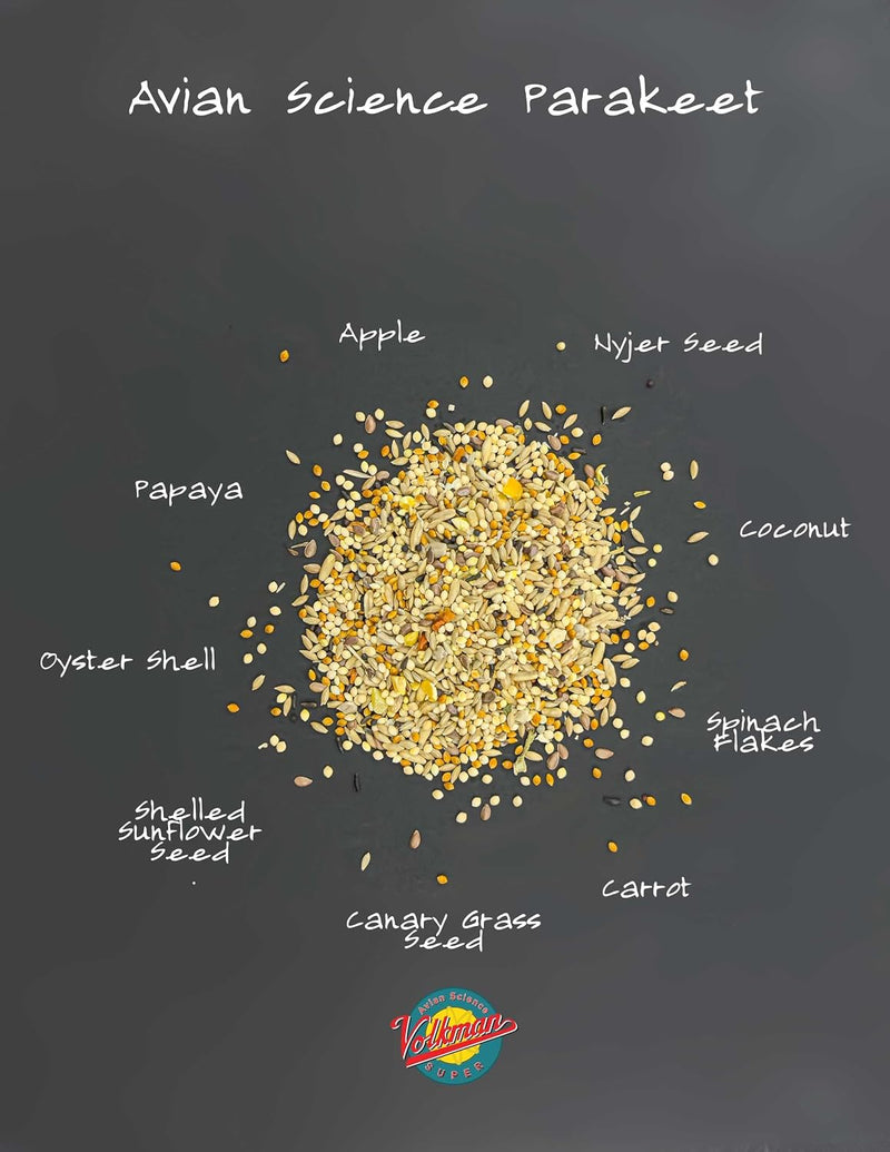 Volkman Avian Science Super Parakeet Bird Food 4lb