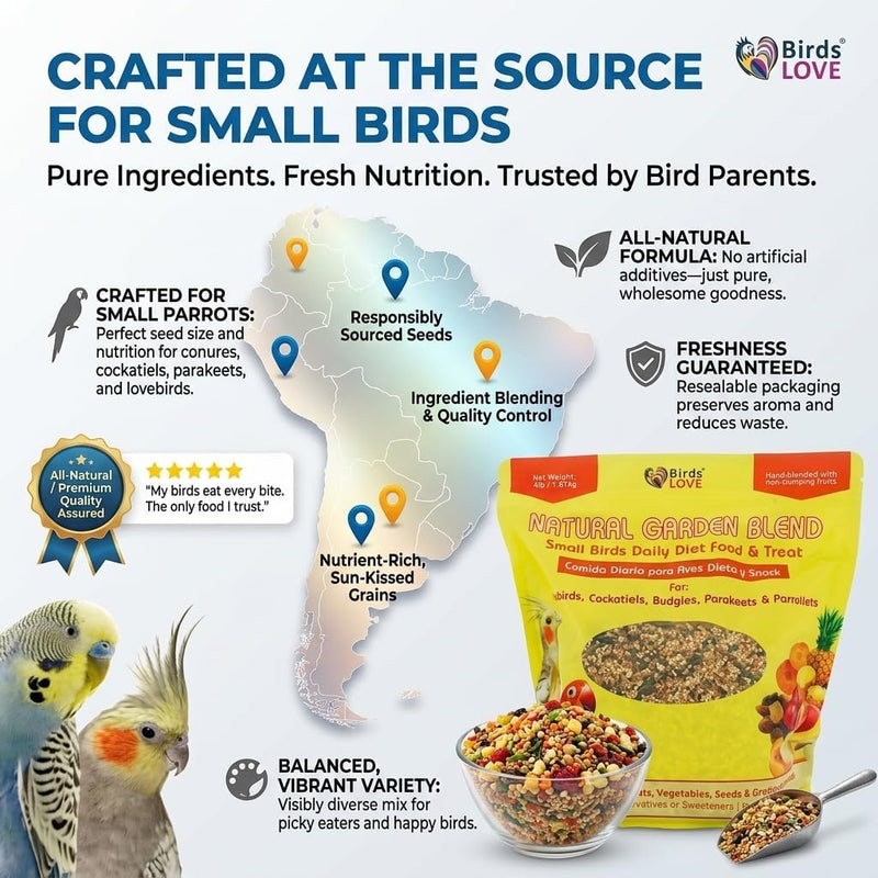 Birds LOVE Natural Garden Blend for Small Birds 4lbs