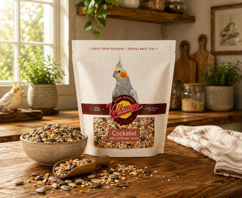 Volkman Avian Science Cockatiel with Sunflower Bird Food 4lb