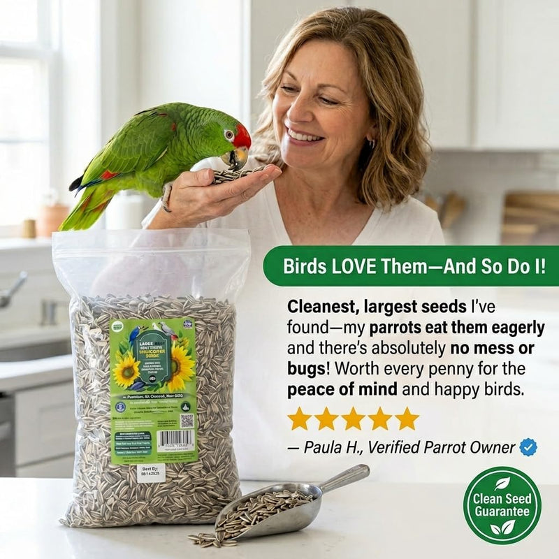 Nemeth Farms Striped Sunflower Seeds for Birds - 5 lb Bag