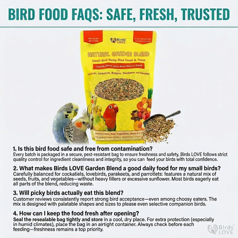 Birds LOVE Natural Garden Blend for Small Birds 2lbs