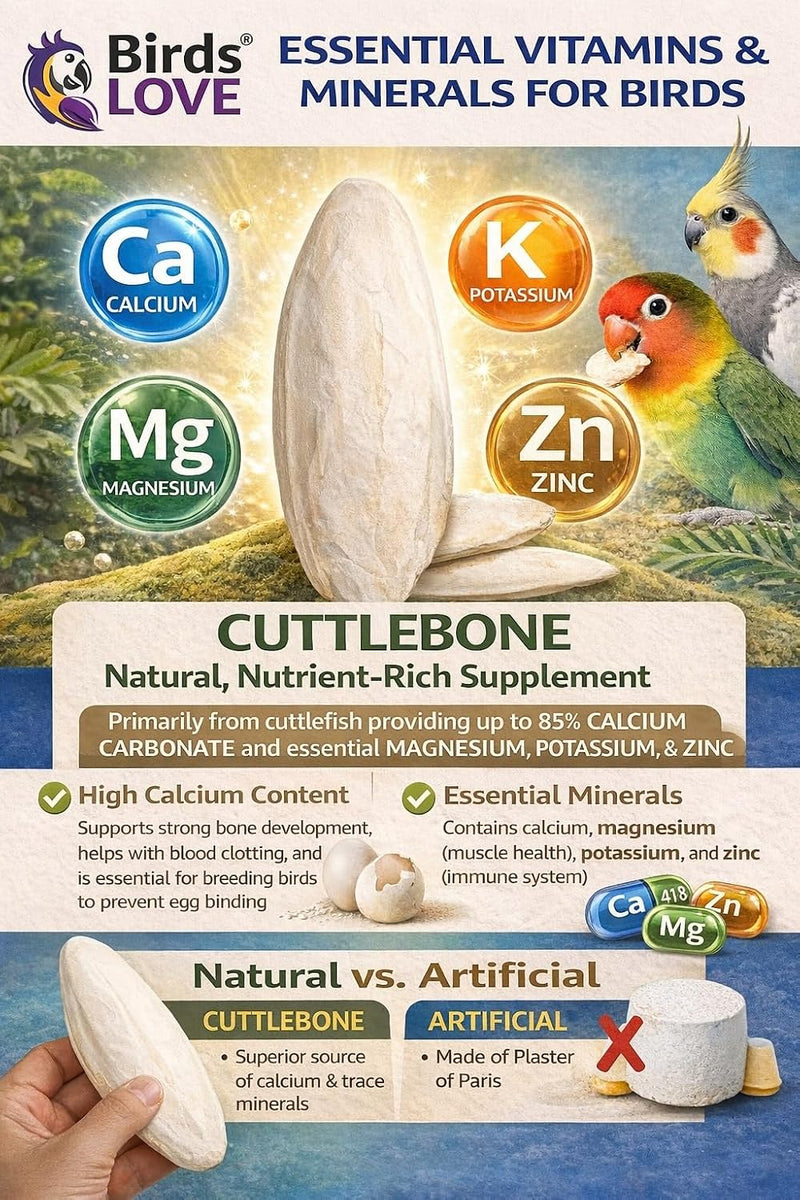 Farm to Feathers Bird Economy Millet & Cuttlebone Bundle - USA Grown Millet Sprays for Parakeets, Budgies, Cockatiels, Finches & Canaries - 9 oz (Pack of 1) + 4" Cuttlebone (4 Pack)