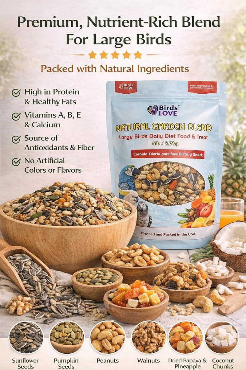 Birds LOVE Natural Garden Blend for Large Birds 2lbs