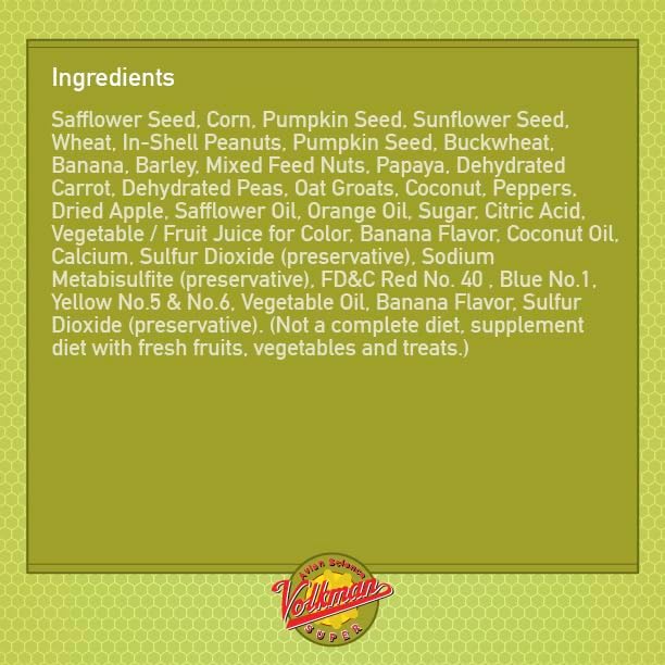 Volkman Avian Science Super Parrot Bird Food 4 lb